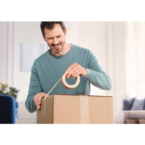 Nastro da imballaggio tesapack Paper Standard ecoLogo marrone 50 mm x 50 m - 58291-00000-00